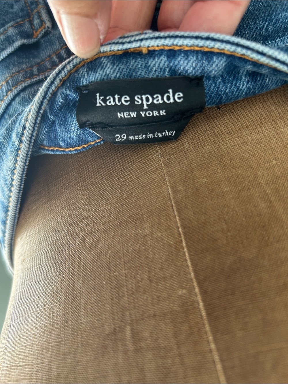 kate spade Blue Denim skirt - Picture 2 of 3